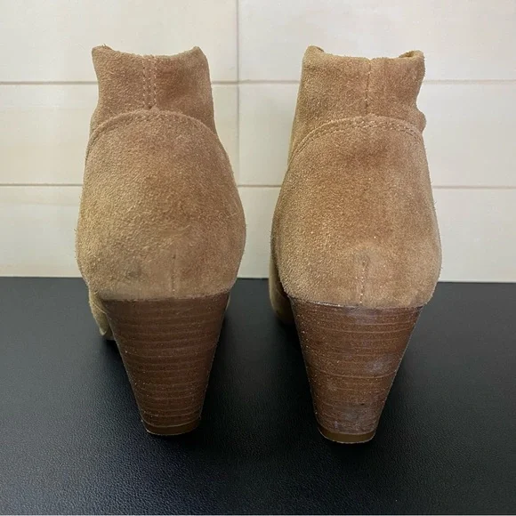 Steve Madden Pembrook Ankle Booties Women's Size 5.5 Shoes M Brown Suede Leather - Picture 5 of 10